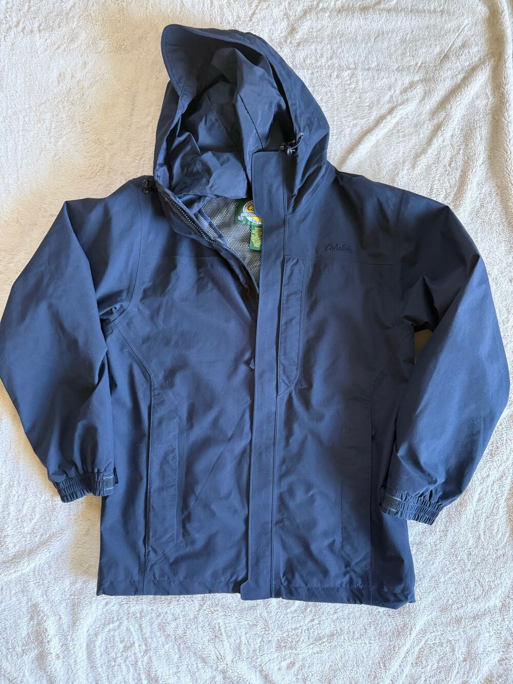 Cabelas Gore-Tex Navy Rain Jacket Size Small